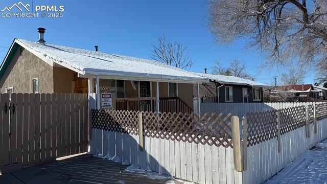 view of front of home with a porch