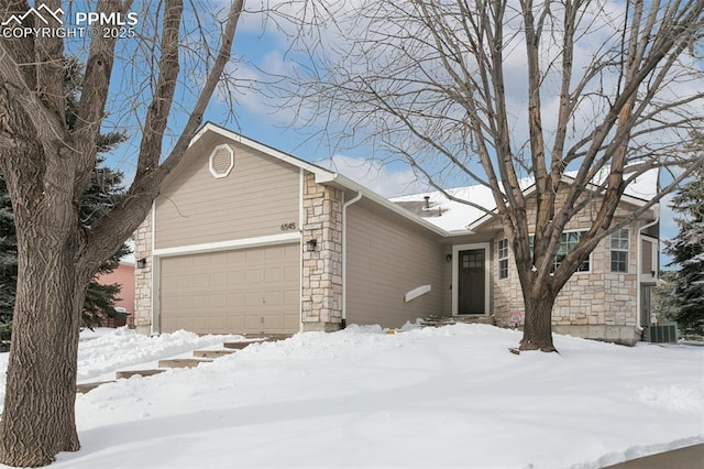 view of front of home featuring a garage