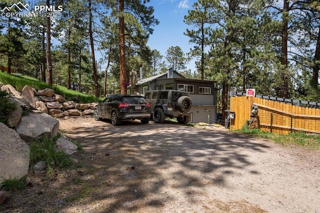 view of side of property