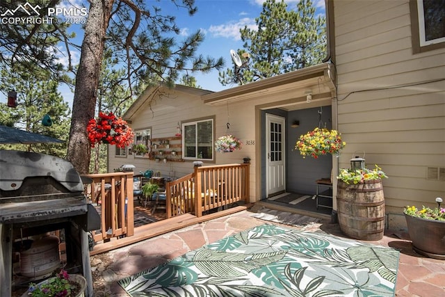 exterior space with grilling area