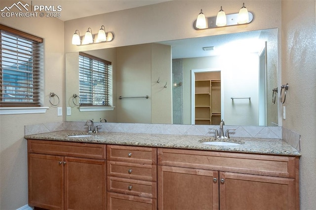 bathroom featuring vanity