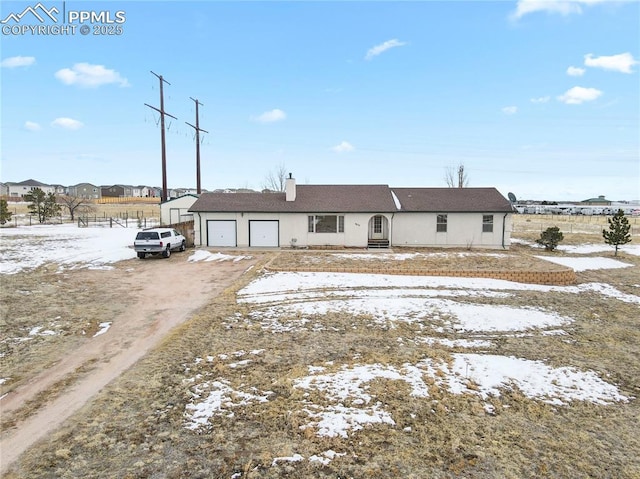 view of front of house featuring a garage