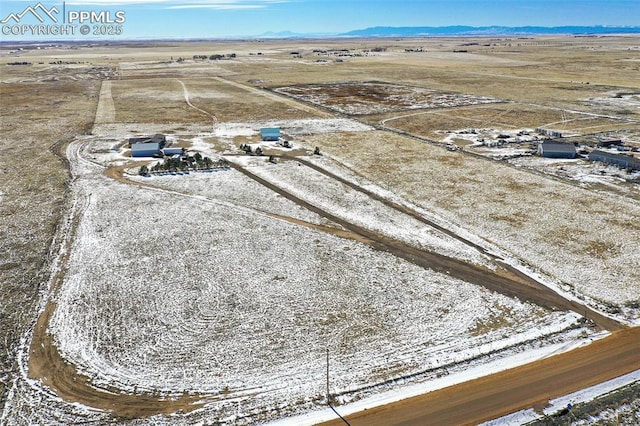 bird's eye view featuring a rural view