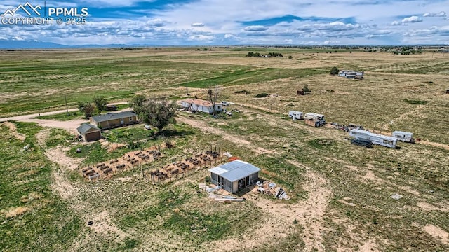 aerial view featuring a rural view