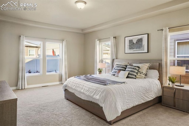 bedroom featuring carpet flooring