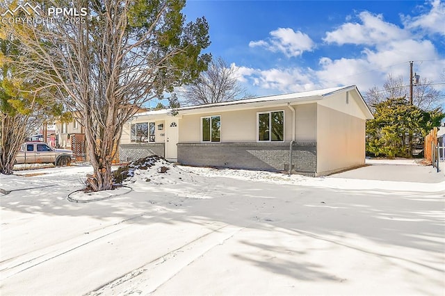 view of ranch-style home