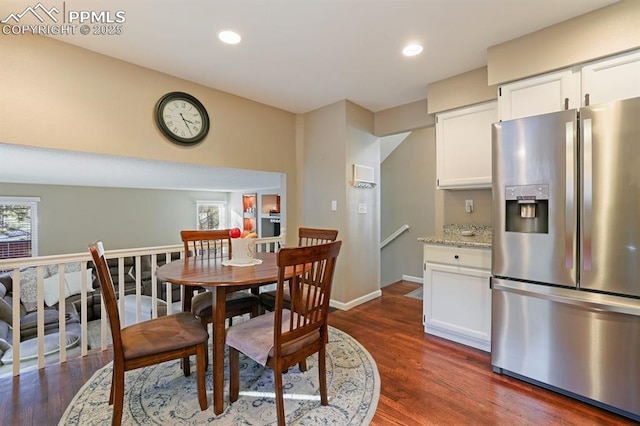 dining room featuring dark hardwood / wood-style floors