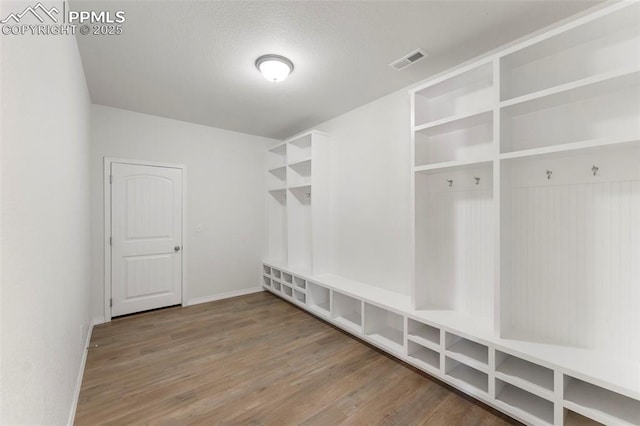 mudroom featuring hardwood / wood-style floors