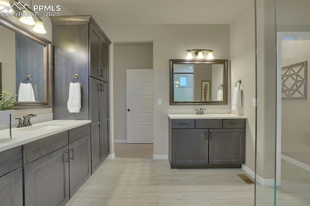 bathroom with vanity