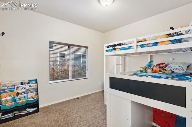 bedroom with carpet flooring