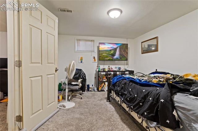 bedroom with carpet floors