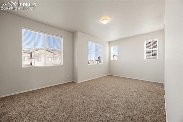 view of carpeted empty room