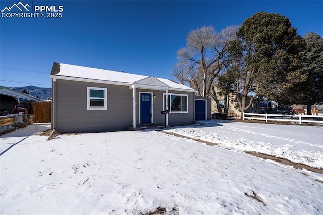 view of ranch-style house