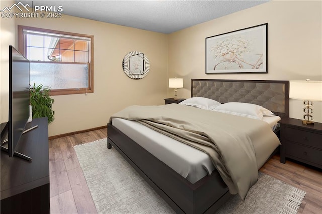 bedroom featuring hardwood / wood-style flooring