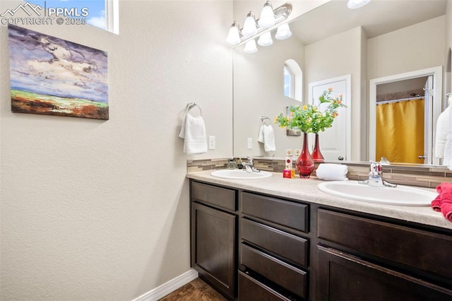 bathroom featuring vanity