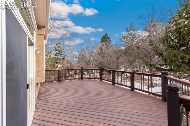 view of wooden terrace