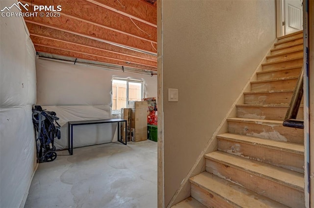 view of basement