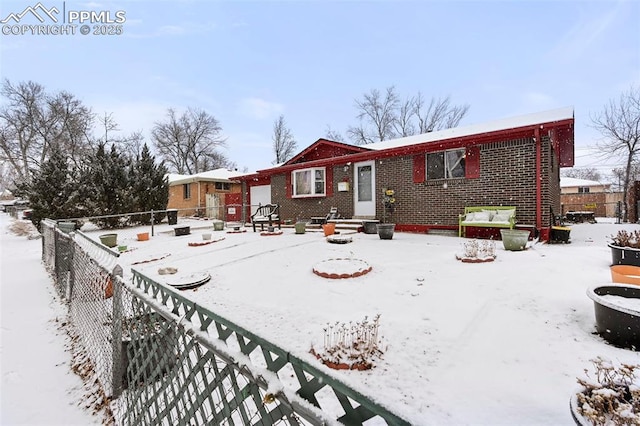 view of front of home