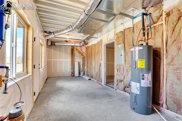 241 N Front St Unit 101, Monument, CO 80132 - basement with water heater and electric panel