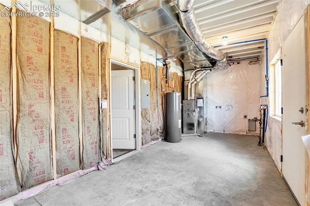 241 N Front St Unit 101, Monument, CO 80132 - basement with electric panel and electric water heater