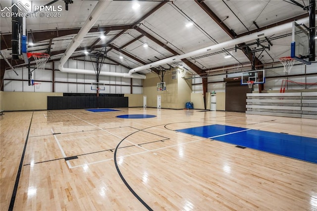 view of basketball court