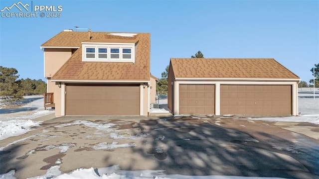 front facade featuring a garage