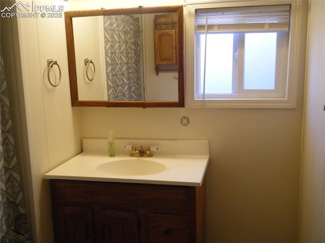 bathroom featuring vanity