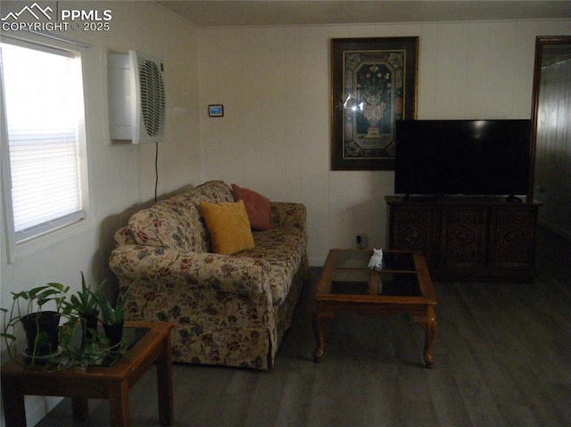 living room featuring wood finished floors