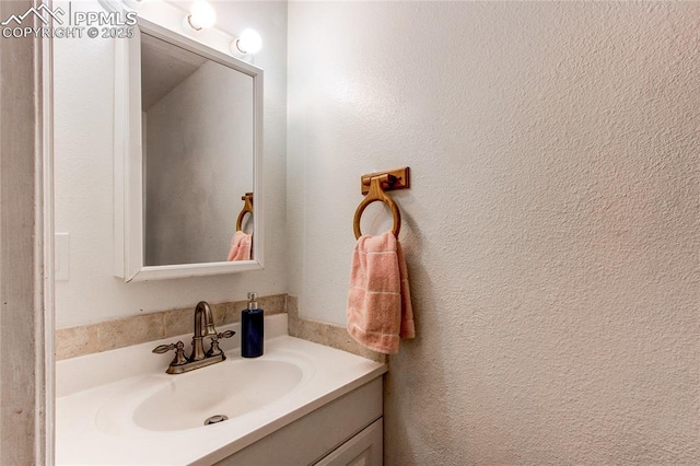 bathroom featuring vanity