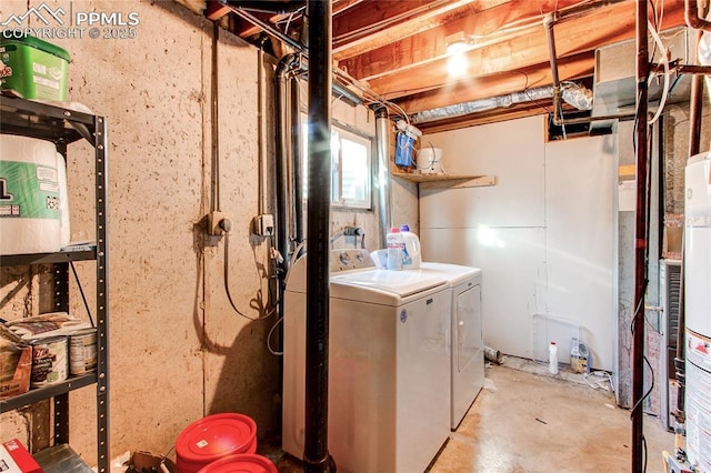 laundry area featuring independent washer and dryer