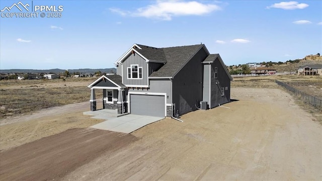 view of front of house featuring a garage