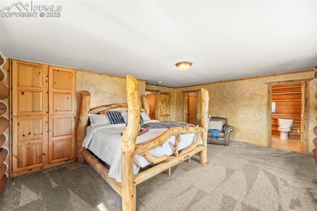 bedroom featuring carpet flooring