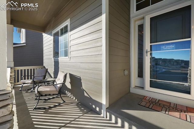 view of patio / terrace featuring covered porch