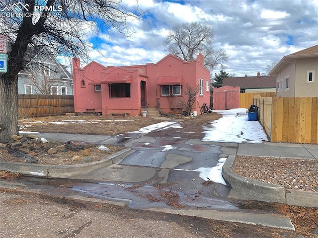 view of front of home