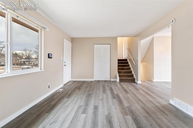 interior space featuring hardwood / wood-style floors