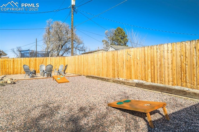 view of yard featuring a patio