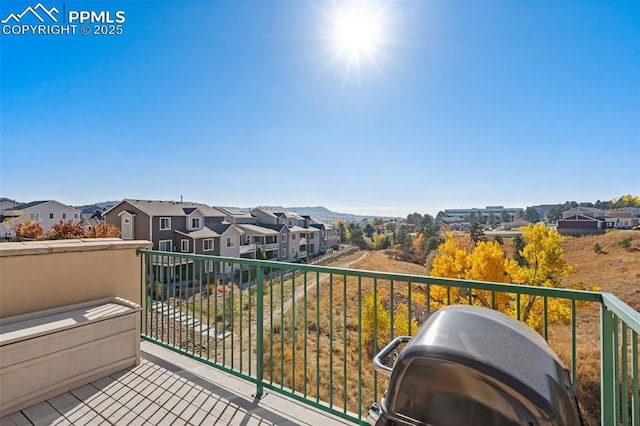 balcony featuring grilling area