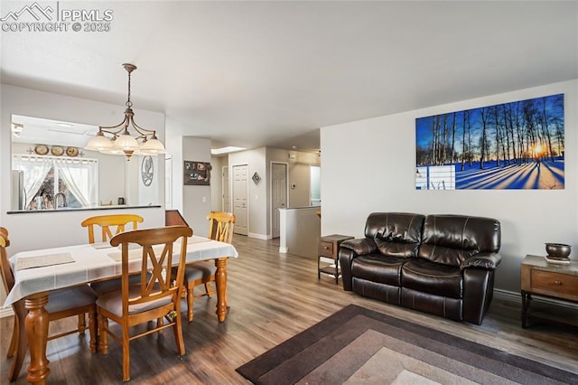 dining room featuring hardwood / wood-style flooring