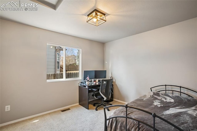 bedroom with carpet flooring