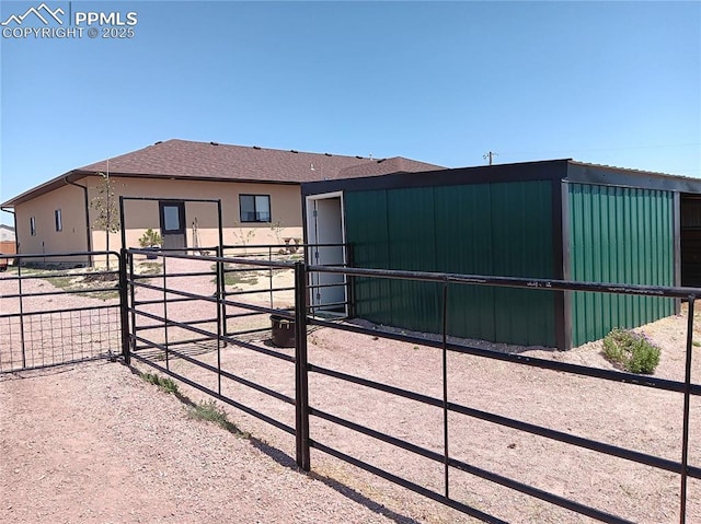 view of stable