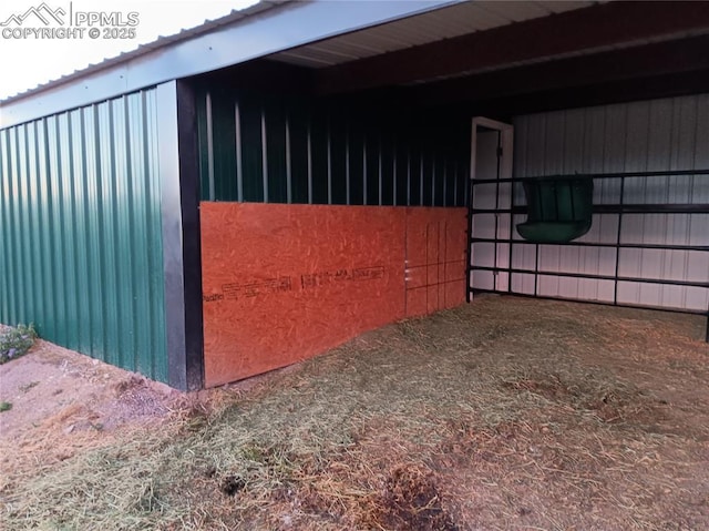 view of stable