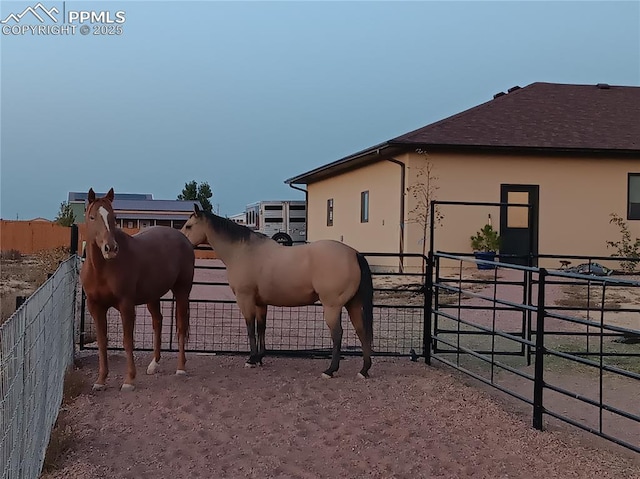 view of stable