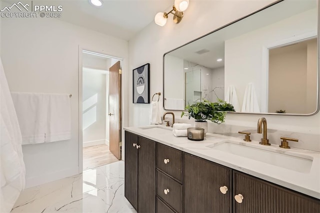 bathroom featuring vanity