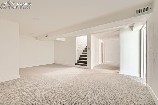 view of carpeted empty room