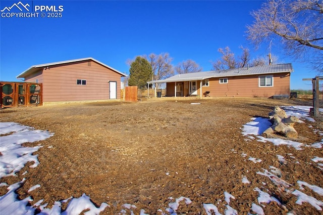 369 G St, Penrose, CO 81240 - view of snow covered rear of property