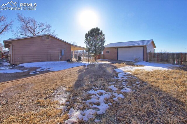 369 G St, Penrose, CO 81240 - view of yard with a garage