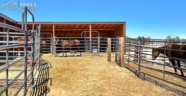 view of horse barn