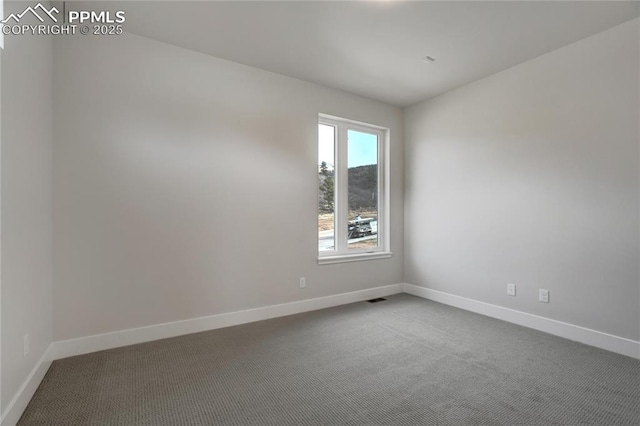 empty room featuring carpet floors