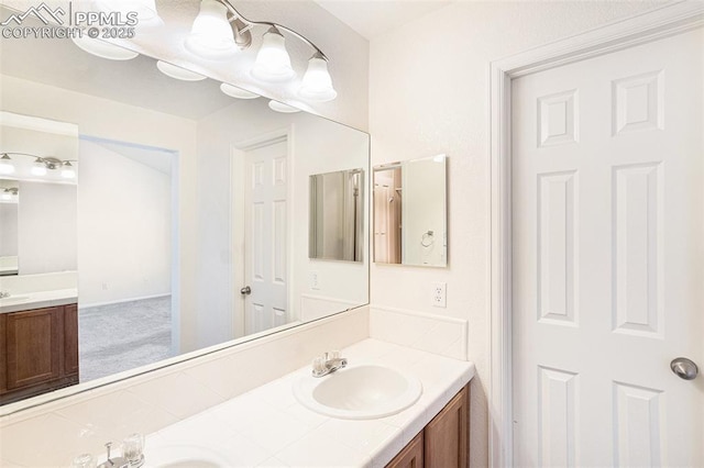 bathroom with vanity