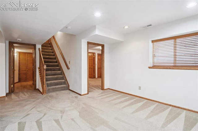 interior space with light carpet